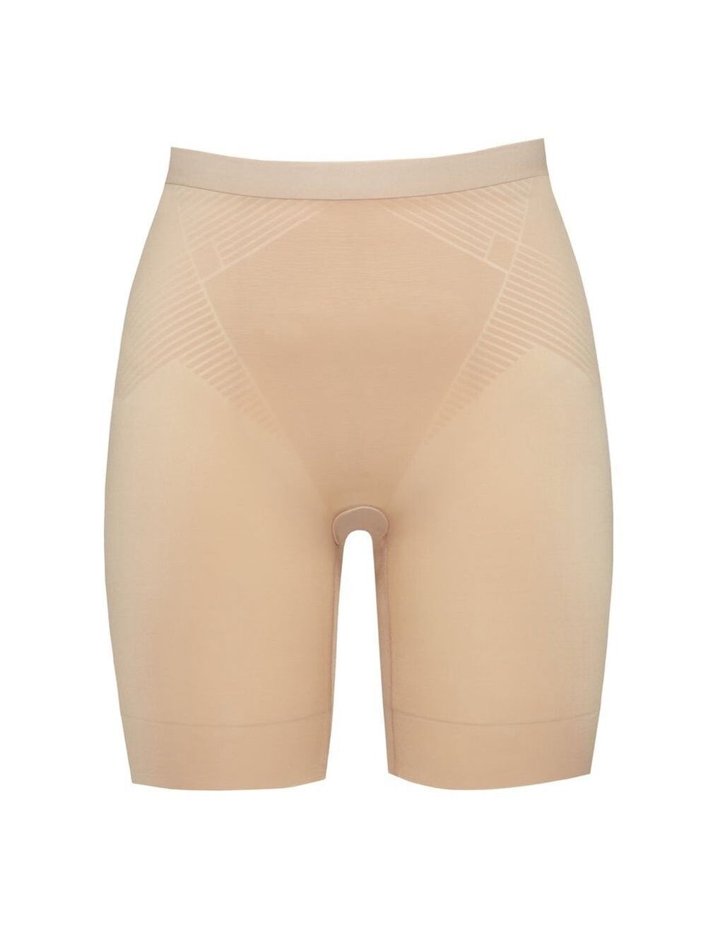 SPANX Thinstincts 2.0 Light Tan Shapewear Large Mid Thigh Short